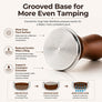 Spring Loaded Espresso Tamper with Wooden Handle