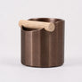 The Facet Geometric Espresso Knock Box with Oak Knock Bar