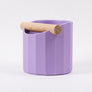 The Facet Geometric Espresso Knock Box with Oak Knock Bar