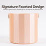 The Facet Geometric Espresso Knock Box with Oak Knock Bar