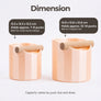 The Facet Geometric Espresso Knock Box with Oak Knock Bar