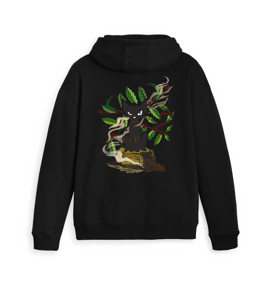 Black Zip hoody Back