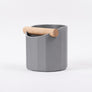 The Facet Geometric Espresso Knock Box with Oak Knock Bar