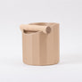 The Facet Geometric Espresso Knock Box with Oak Knock Bar