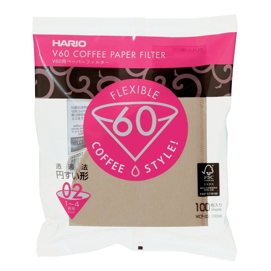 Hario V60 Filter Paper Misarashi 02 Dripper 100 pack - Django Coffee Co. 